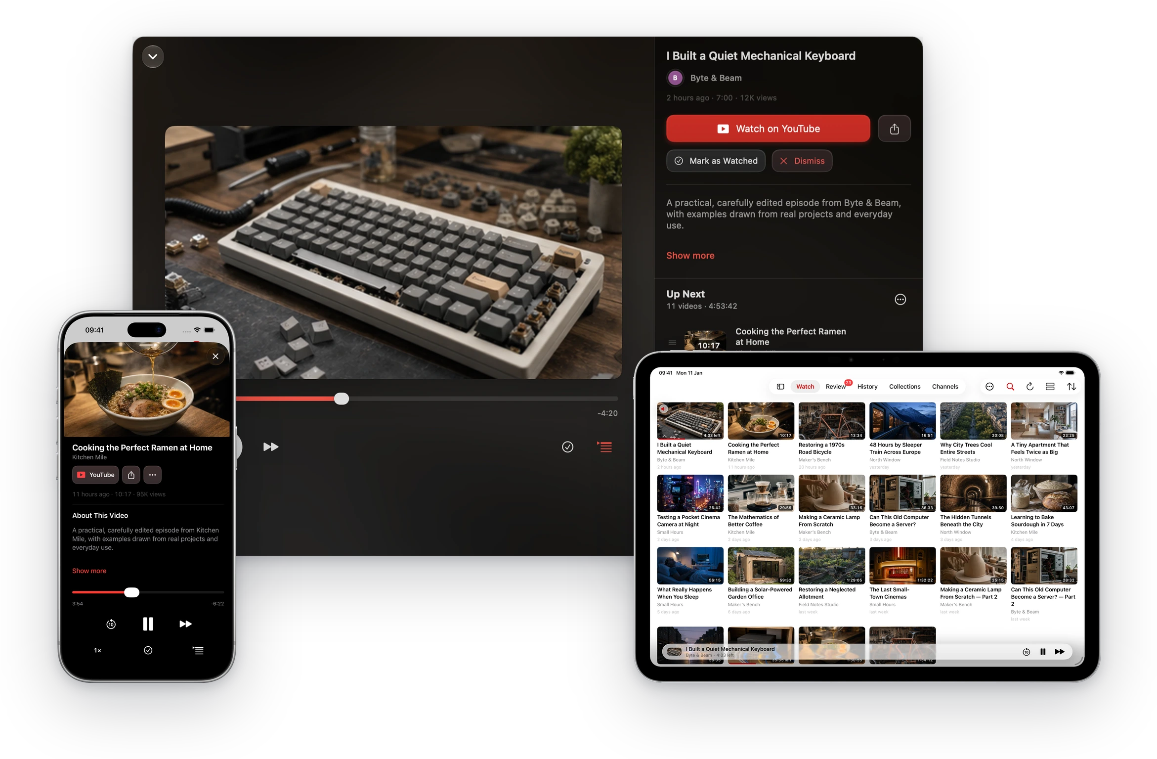 Watchlist on Mac, iPad and iPhone