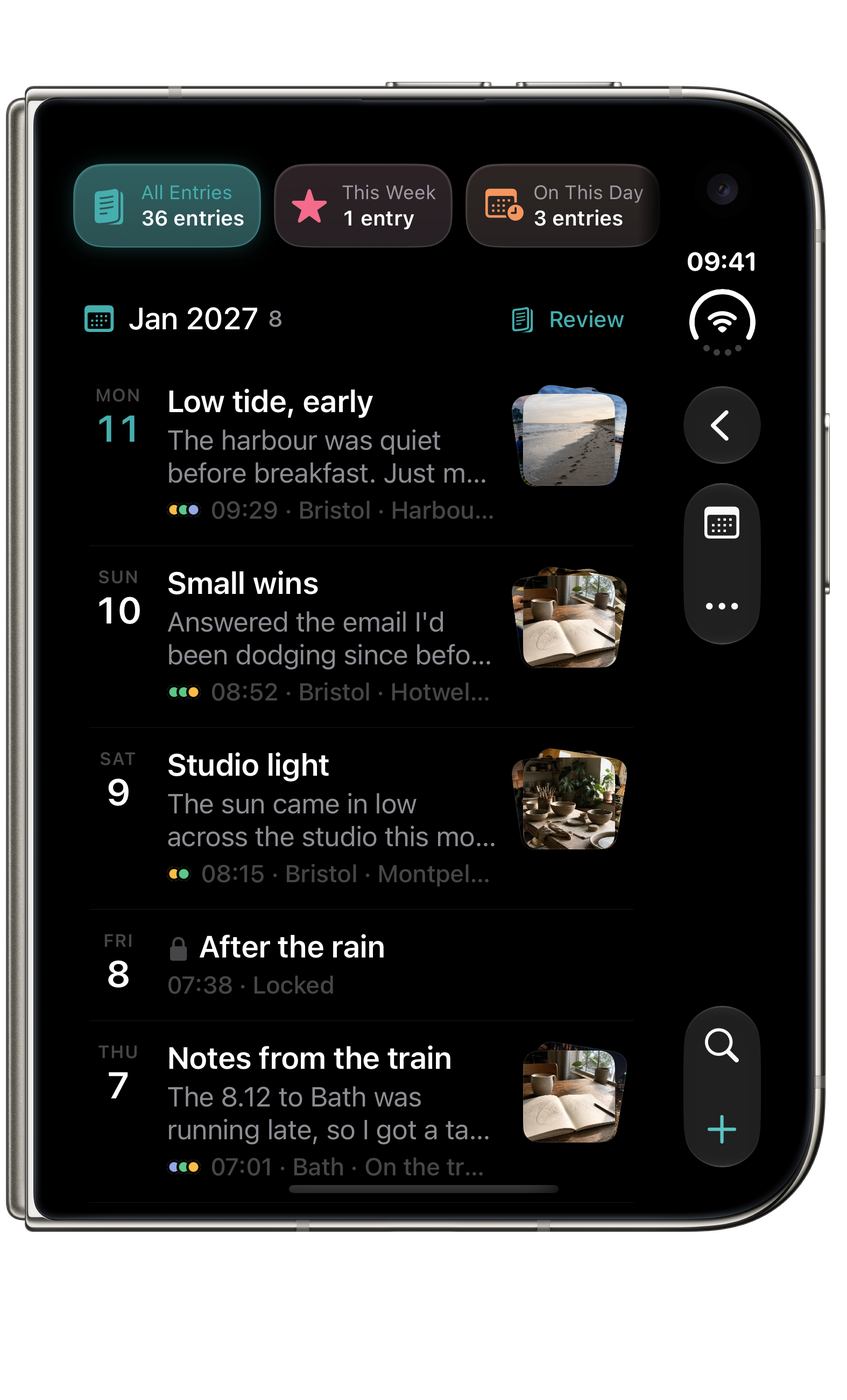 Echo on iPhone Duo, closed: A place for the moments that matter.