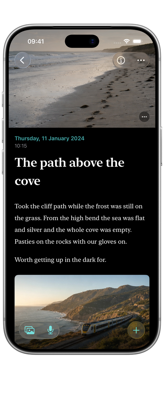 Echo on iPhone: On This Day, an entry from the same date in an earlier year