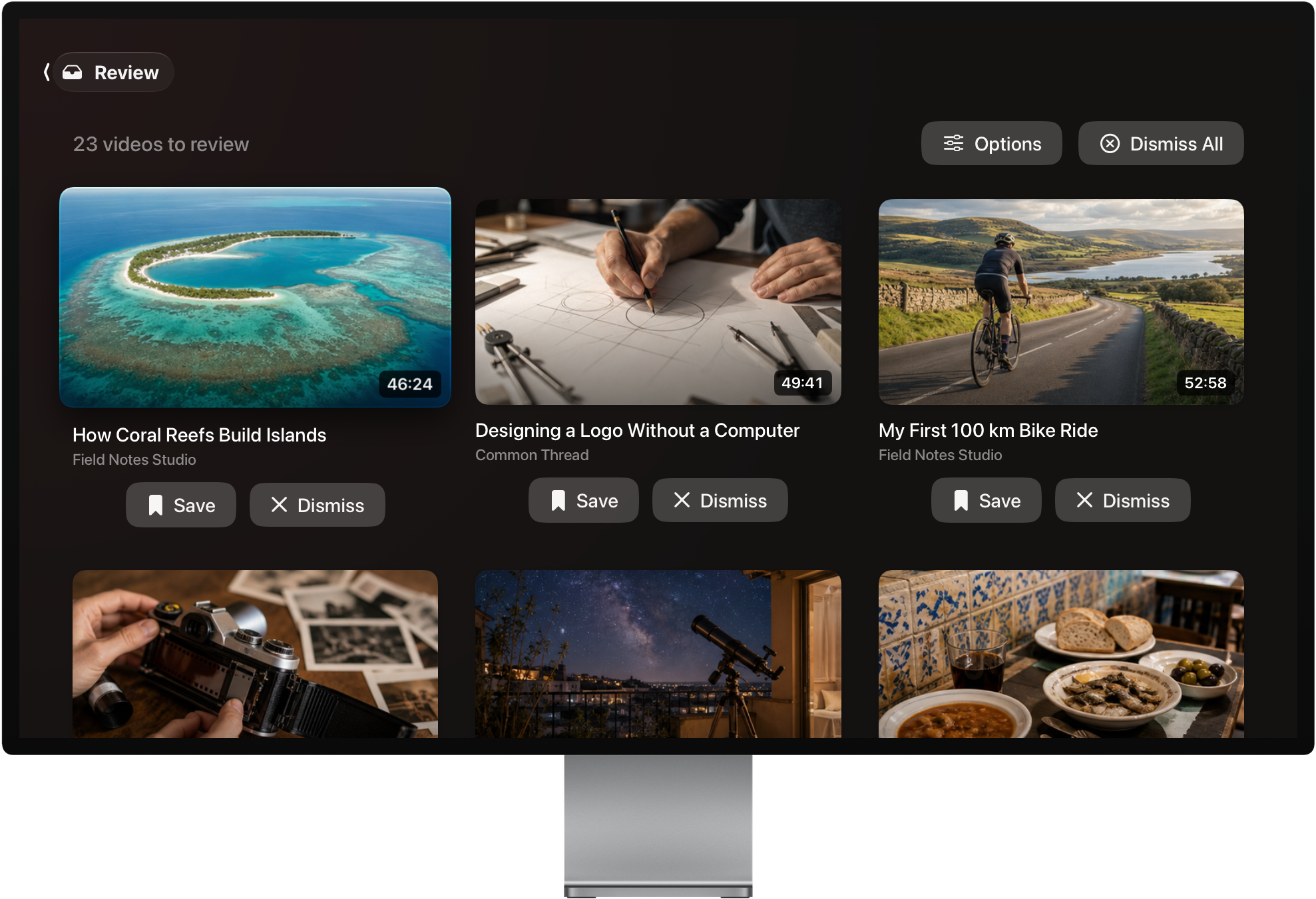 Watchlist on Apple TV: new uploads awaiting review