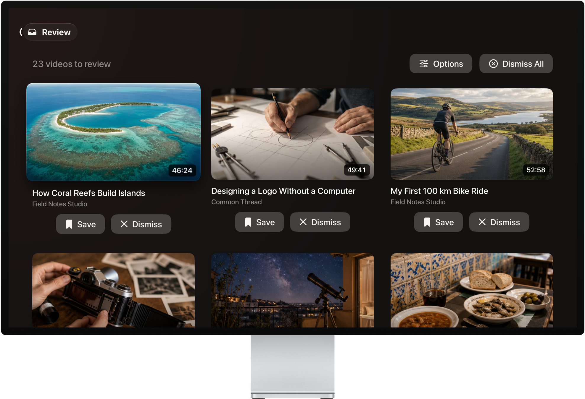 Watchlist on Apple TV: new uploads awaiting review
